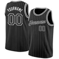 Custom Basketball Jersey "Black Silver"