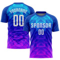 Custom Soccer Jersey "Blue Fade"