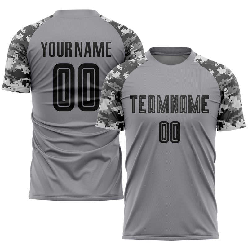 Custom Soccer Jersey "White Camo"
