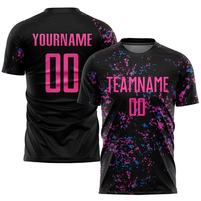 Custom Soccer Jersey "Pink Splatter"