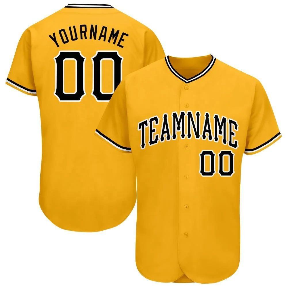 Custom Baseball Jersey "Yellow"