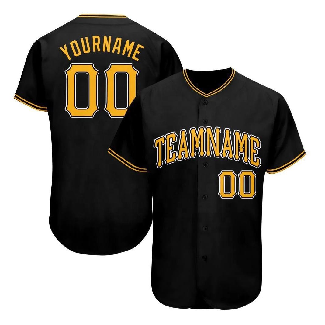 Custom Baseball Jersey "Pirate Black"