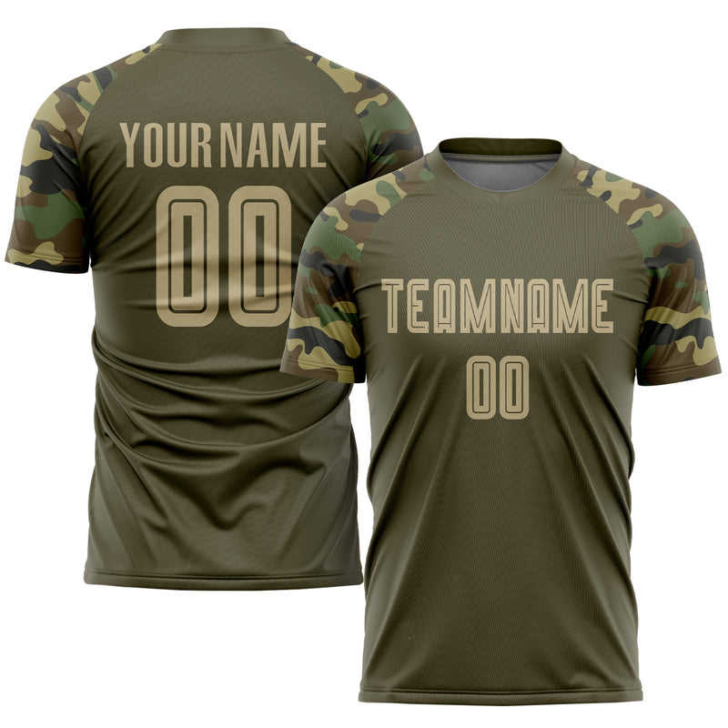 Custom Soccer Jersey "Brown Camo"