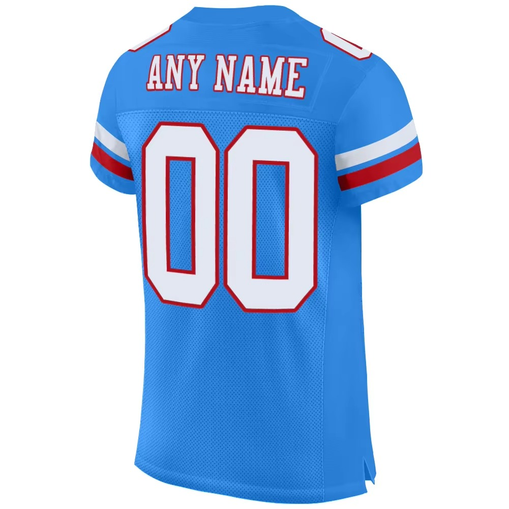 Custom Football Jersey "Baby Blue"