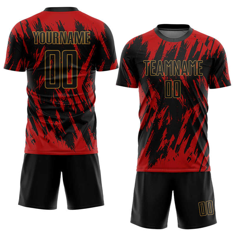 Custom Soccer Jersey "Red Strike"
