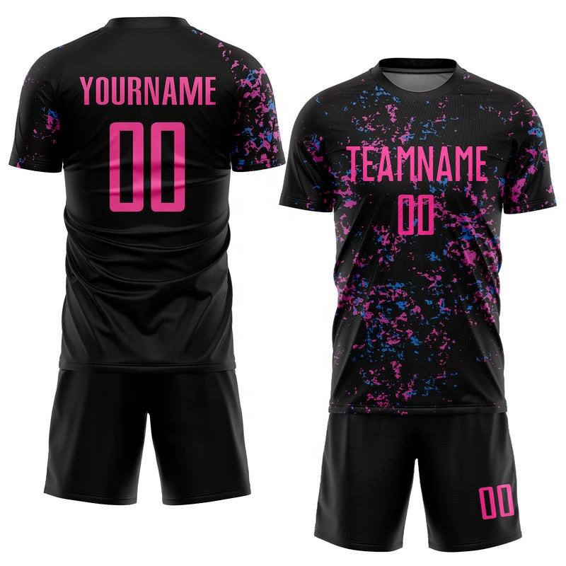 Custom Soccer Jersey "Pink Splatter"