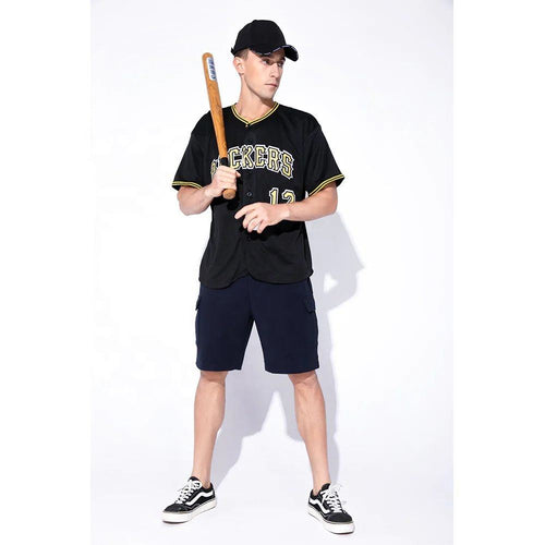 Custom Baseball Jersey "Pirate Black"