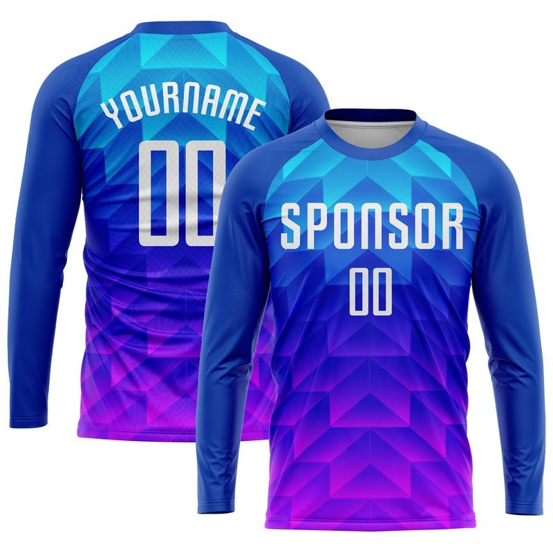Custom Soccer Jersey "Blue Fade"