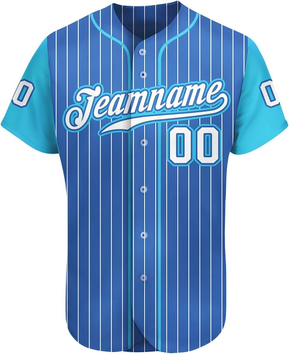 Custom Baseball Jersey "Baby Blue"