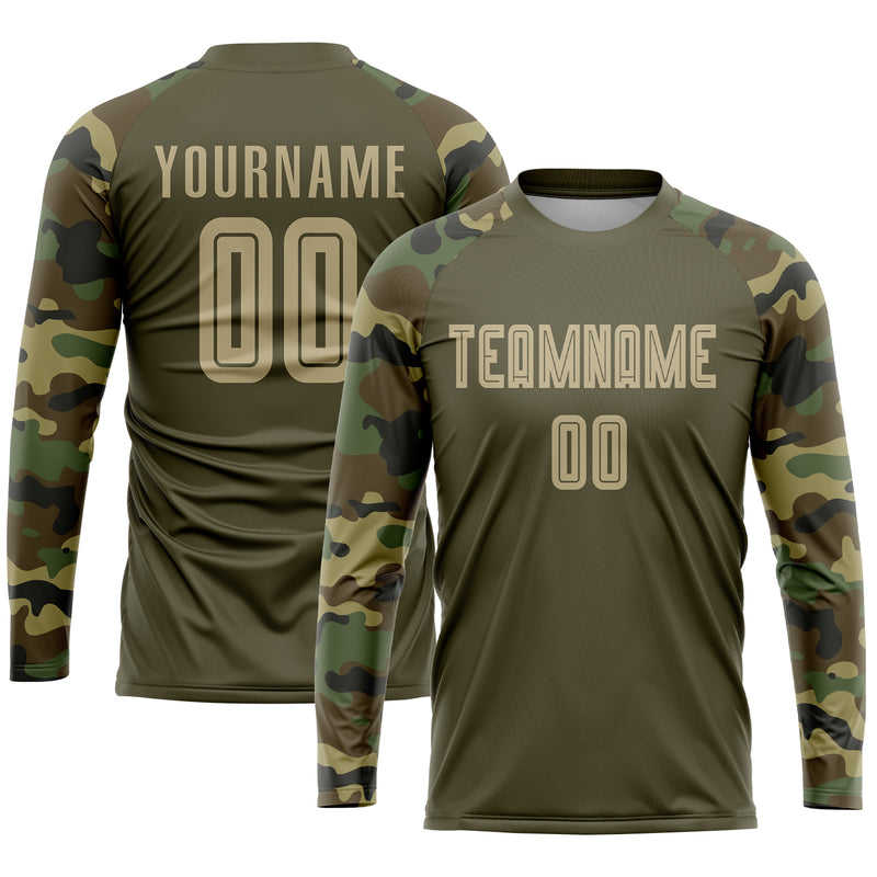 Custom Soccer Jersey "Brown Camo"
