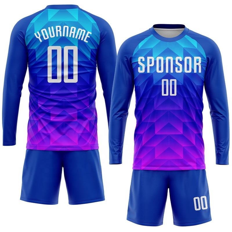 Custom Soccer Jersey "Blue Fade"