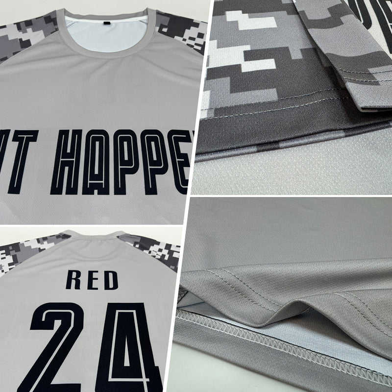 Custom Soccer Jersey "White Camo"