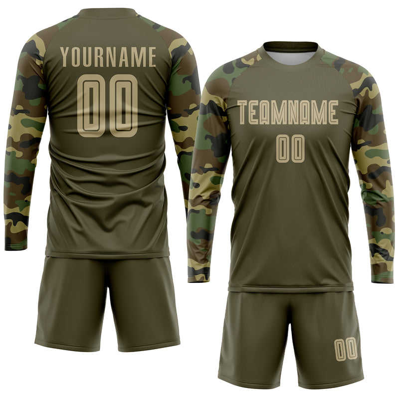 Custom Soccer Jersey "Brown Camo"