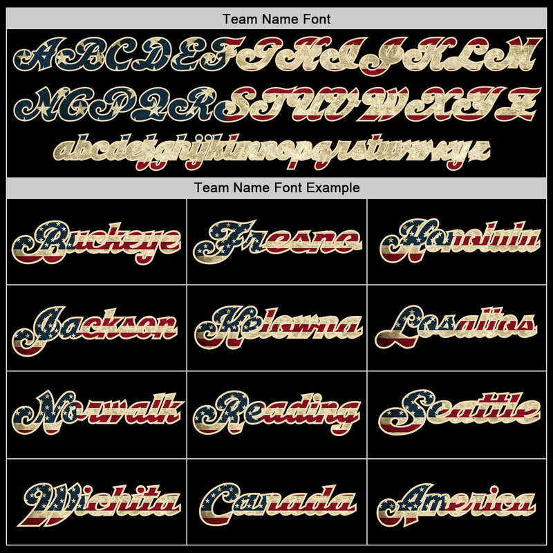 Custom Football Jersey "USA Black"