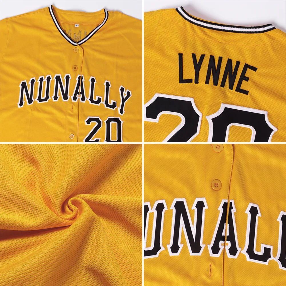 Custom Baseball Jersey "Yellow"