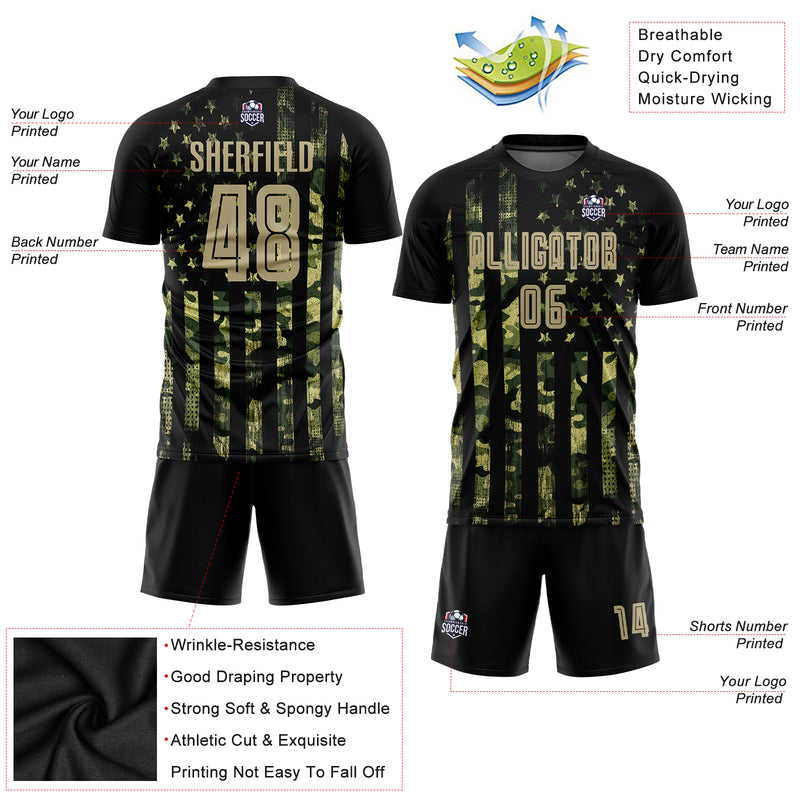 Custom Soccer Jersey "USA Camo"