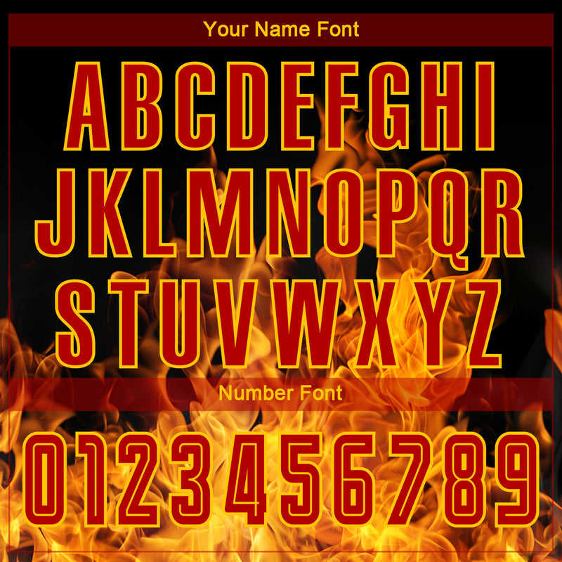 Custom Soccer Jersey "Red Flames"